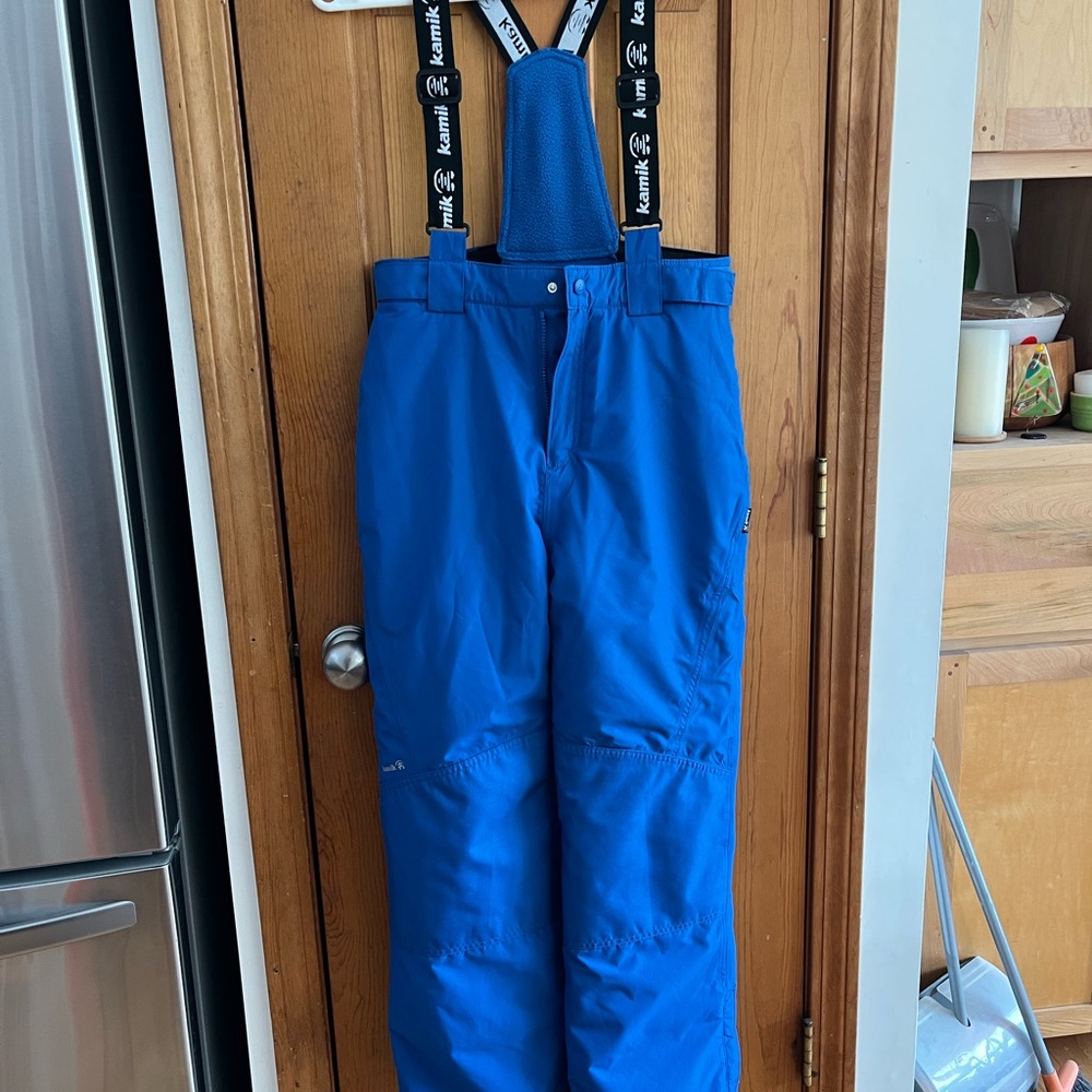Kamik Royal Blue Snow Pants with Suspenders